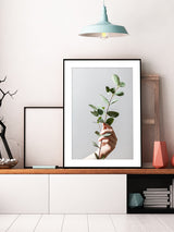 Hand on The Plant Poster
